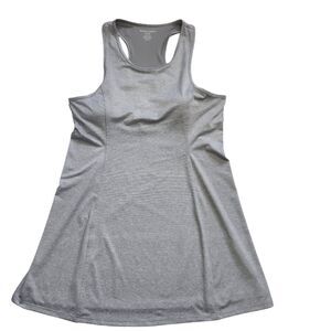 Harmony & Balance XL Exercise/Yoga Dress Gray Shelf Bra Athleisure Travel Luxe